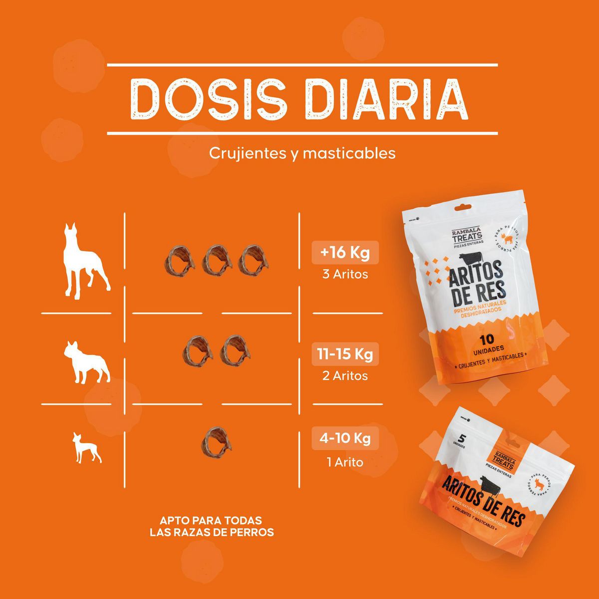RAMBALA - Aritos de Res 5 unidades