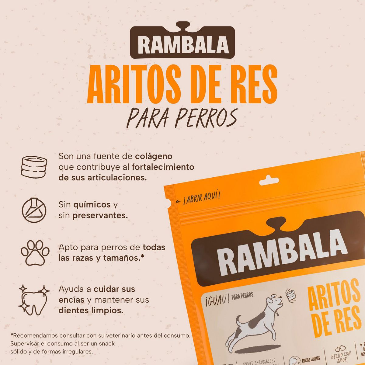 RAMBALA - Aritos de Res 5 unidades