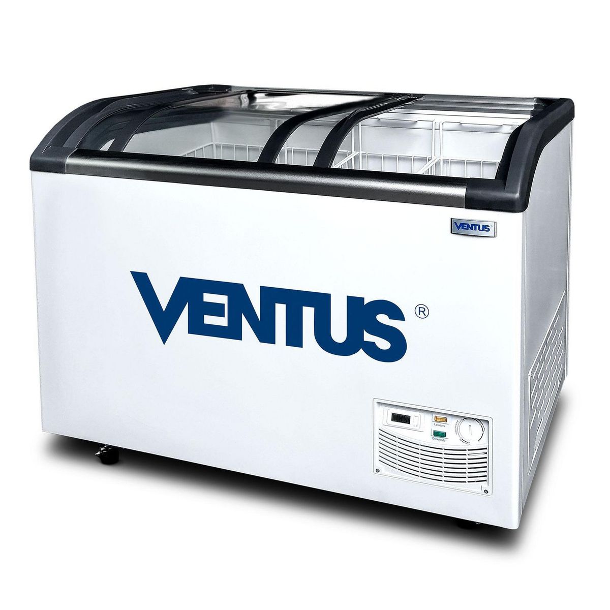 Ventus - Conservadora Tapa Vidrio Curvo 320L CTV-320Q Blanco