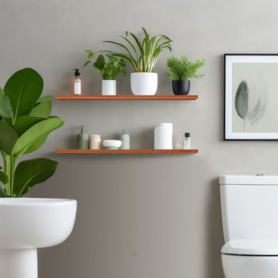 Repisa de Melamina 90x30cm Cerezo