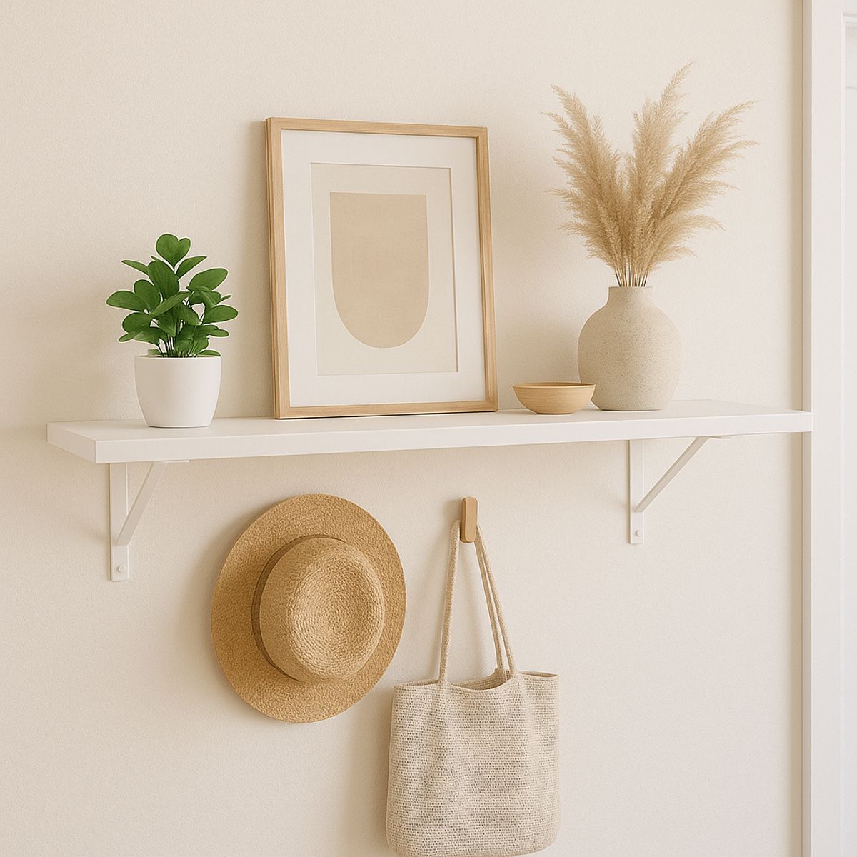 LUCANAS FURNITURE - Repisa de Melamina 90x20cm Blanco