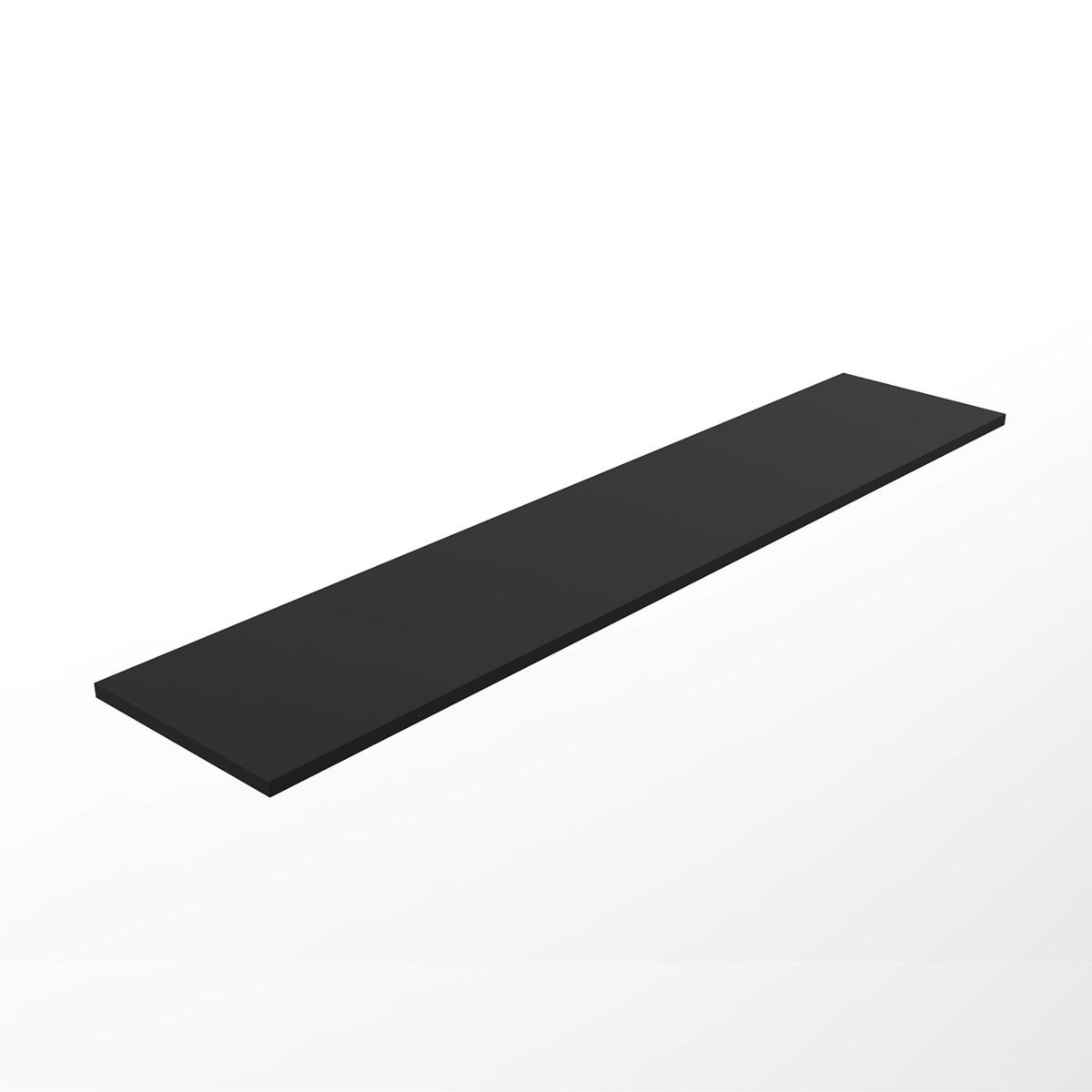 LUCANAS FURNITURE - Repisa de Melamina 120x25cm Negro