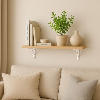 Repisa de Melamina 60x20cm Haya