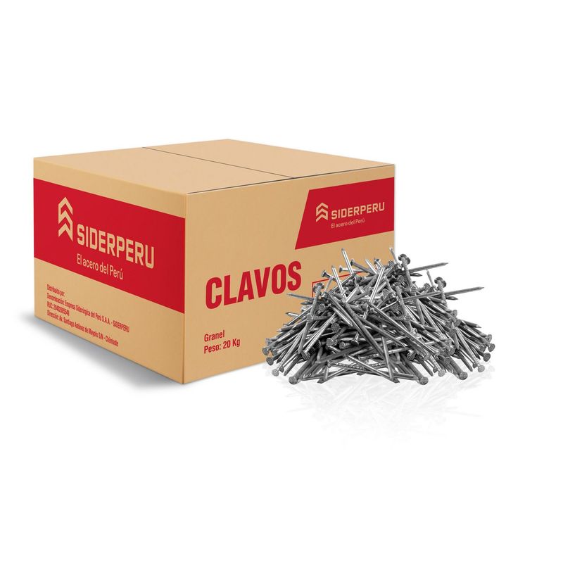  - Clavo Albañil Sider Peru X 20Kg - 2 1/2