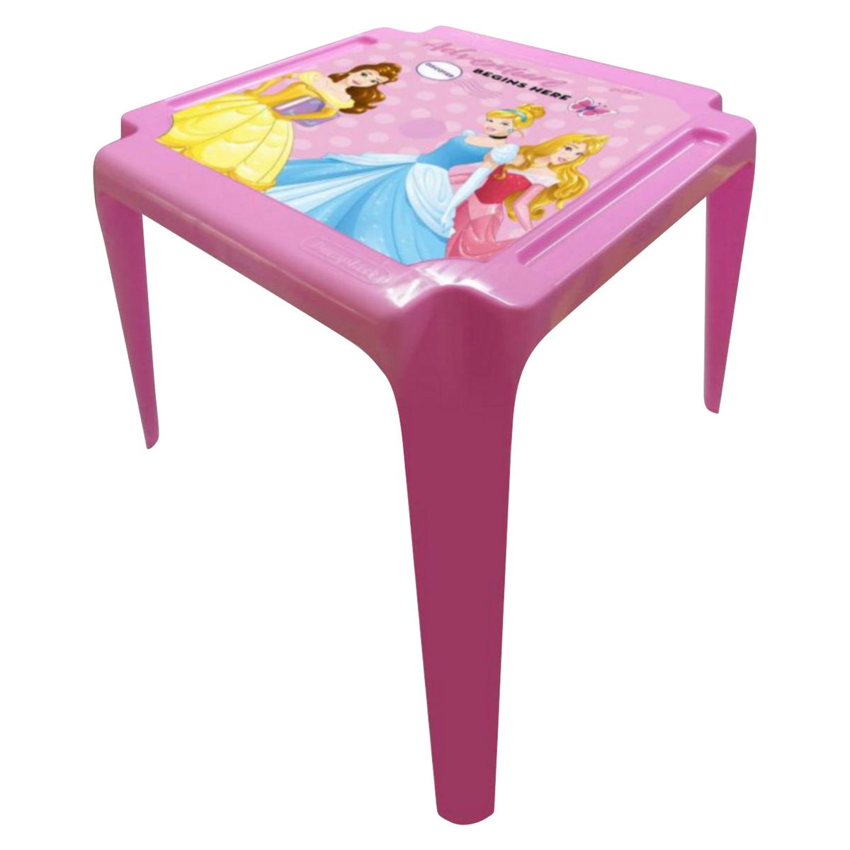 DURAPLAST - Mesa de Plástico de Niñas de Princesas 36x36CM
