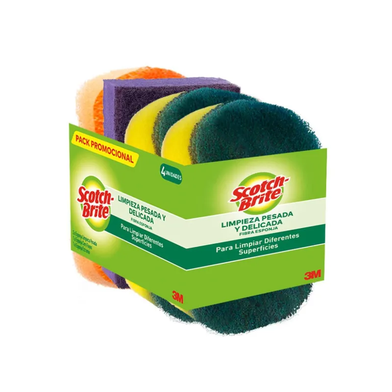 SCOTCH BRITE - Esponja Scotch Brite Pack X4