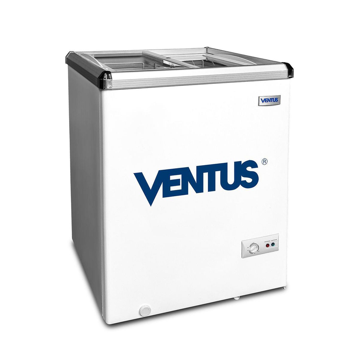 VENTUS - Conservadora Tapa Vidrio 110L CTV-110 Blanco