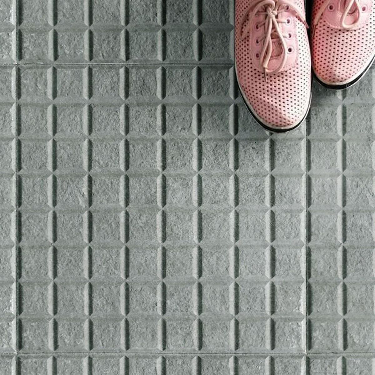  - Loseta Cuadricula Rústico Gris 40x40cm