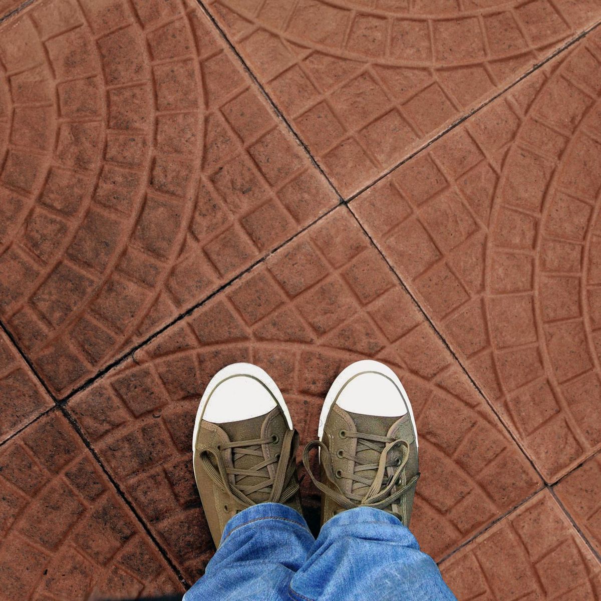  - Loseta Rosseta Rústico Rojo 40x40cm