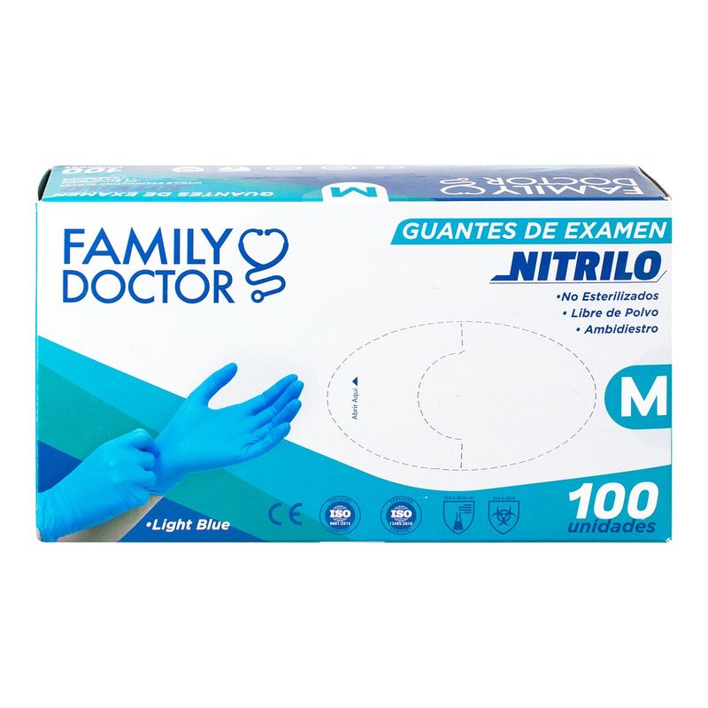  - Guantes de Nitrilo Talla M 100 unidades