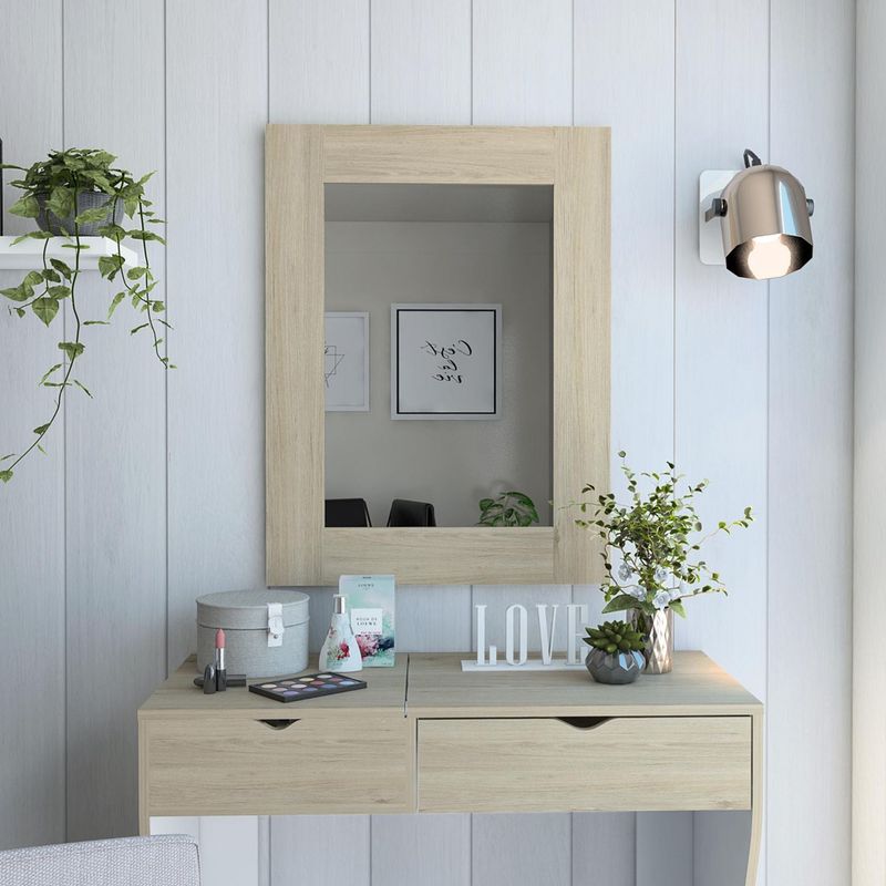 TUHOME - Espejo de Baño Perla Rovere/Blanco