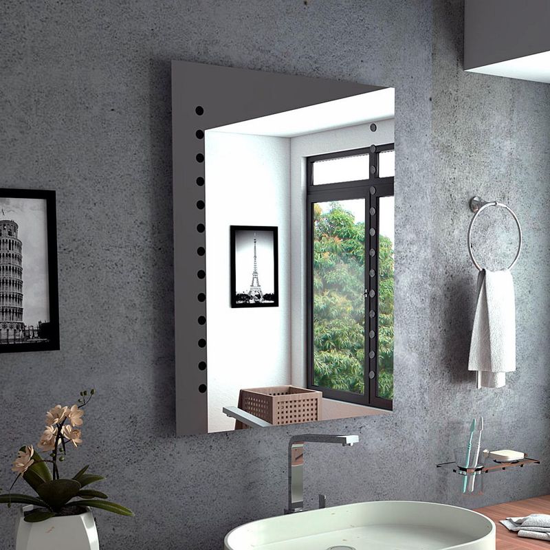 TUHOME - Espejo de Baño con Franjas Laterales Bra