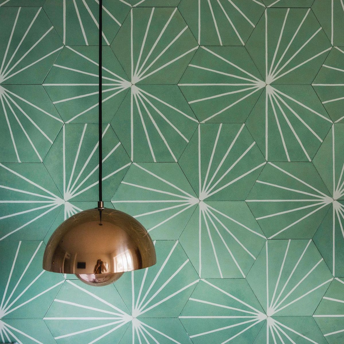  - Mosaico Empastado Hexagonal Shell 24x24cm