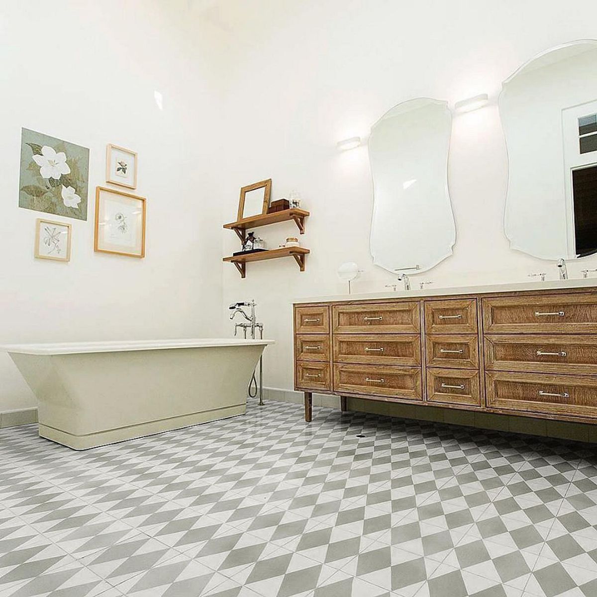  - Mosaico Empastado 2 Rombos 20x20cm