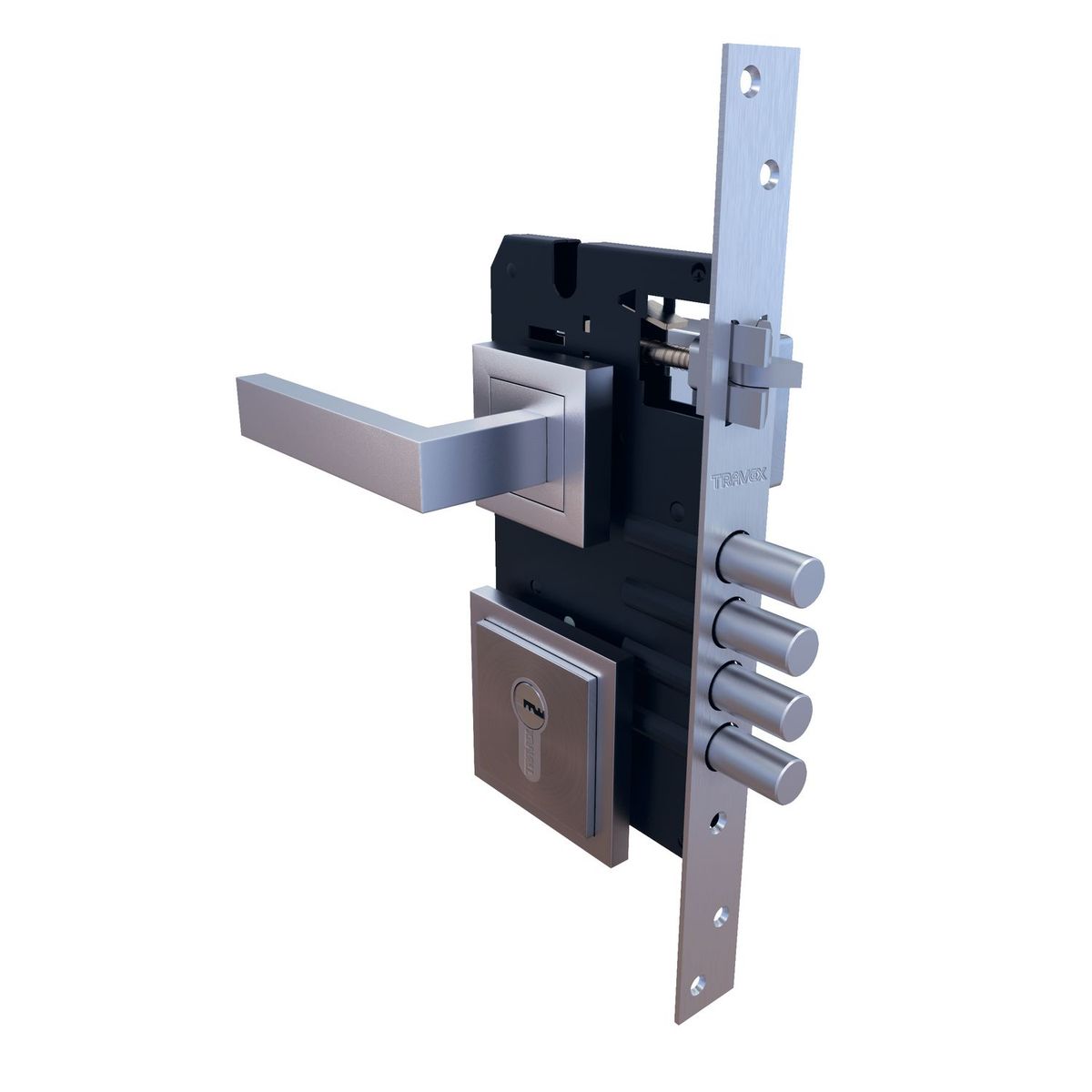 TRAVEX - Cerradura de Embutir Travex Liza Multipunto Derecha