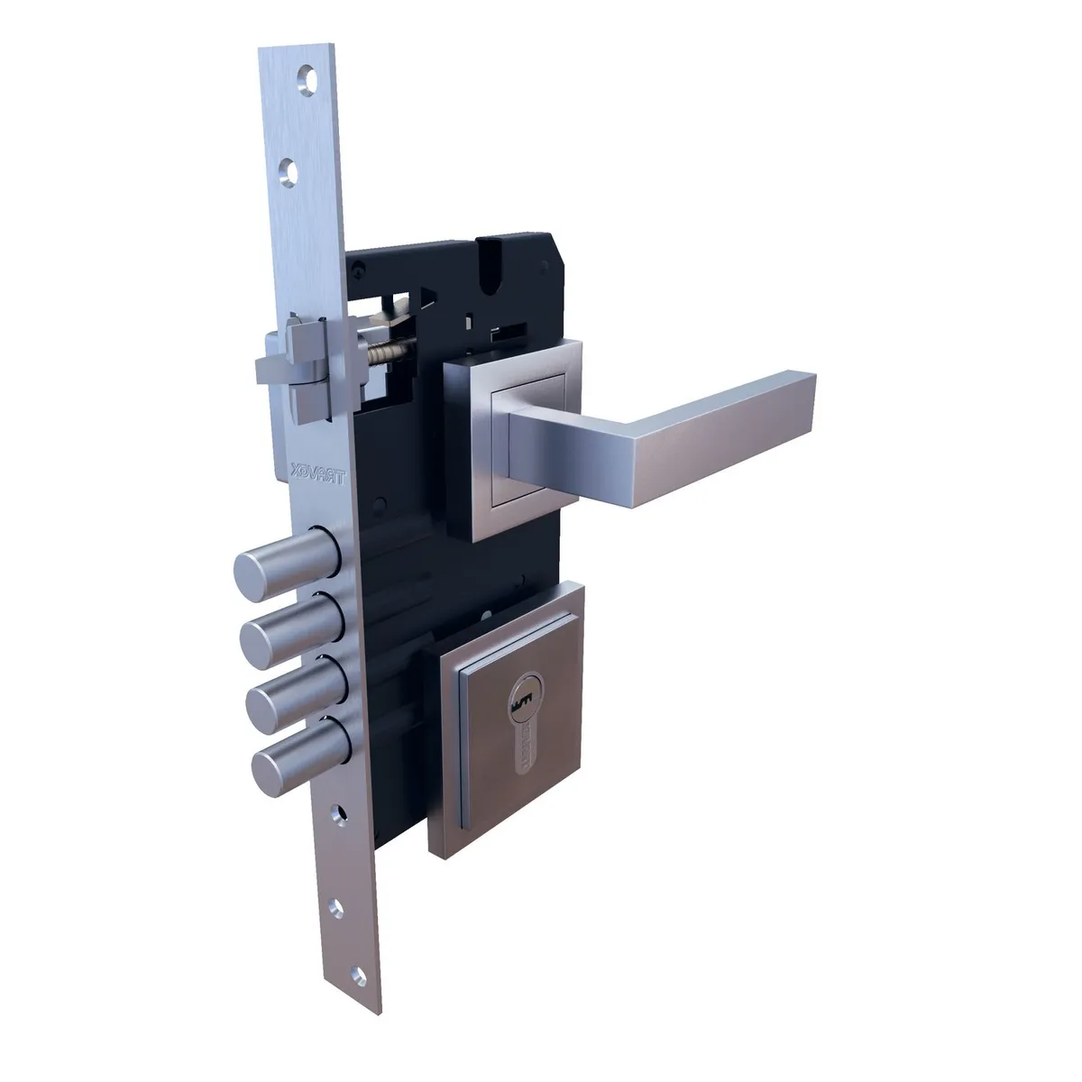 TRAVEX - Cerradura de Embutir Travex Liza Multipunto Izquierda