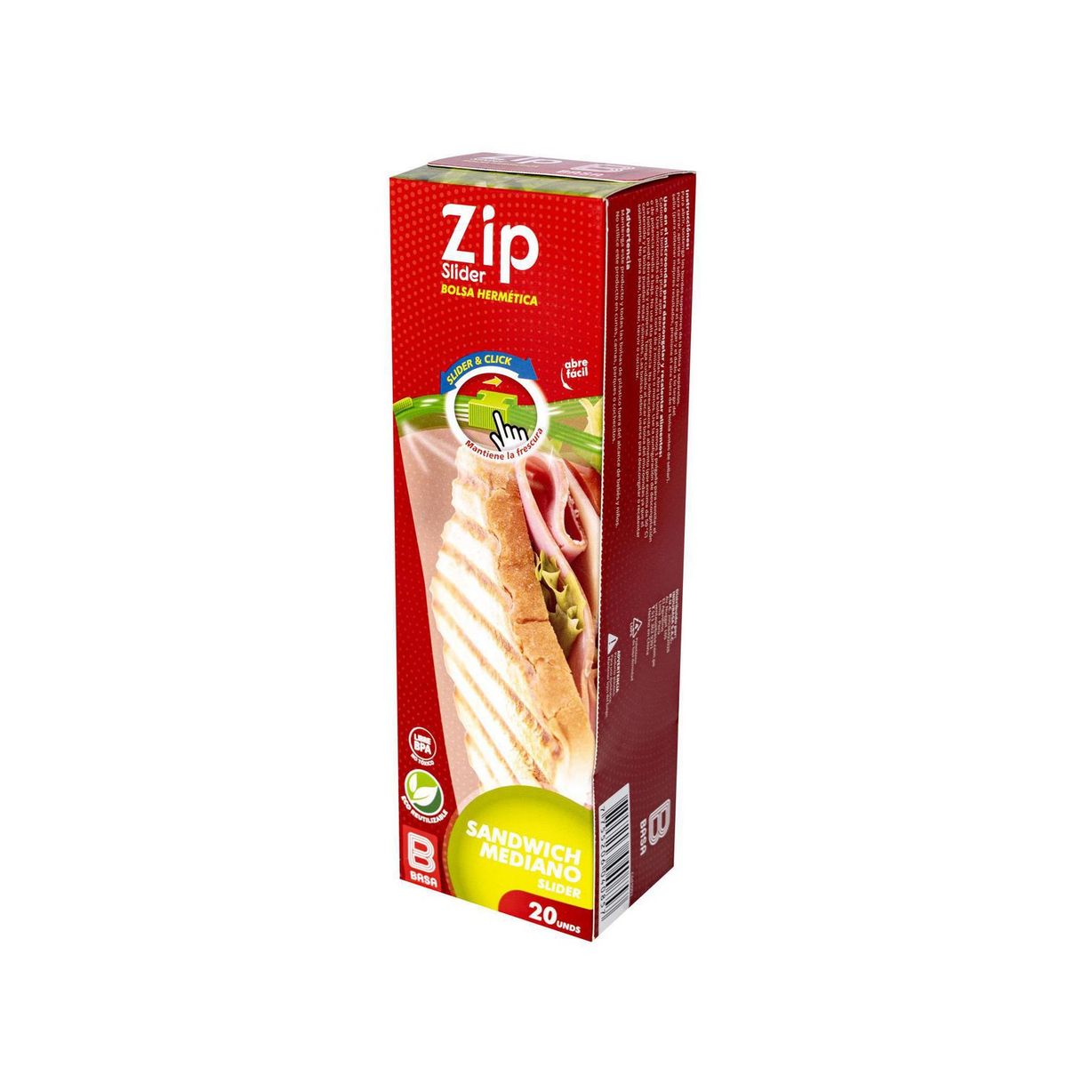 BASA - Bolsa Hermética Zip Slider-M