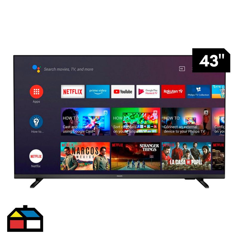 PHILIPS - Televisor Philips Smart FHD 43" 43PFD6917