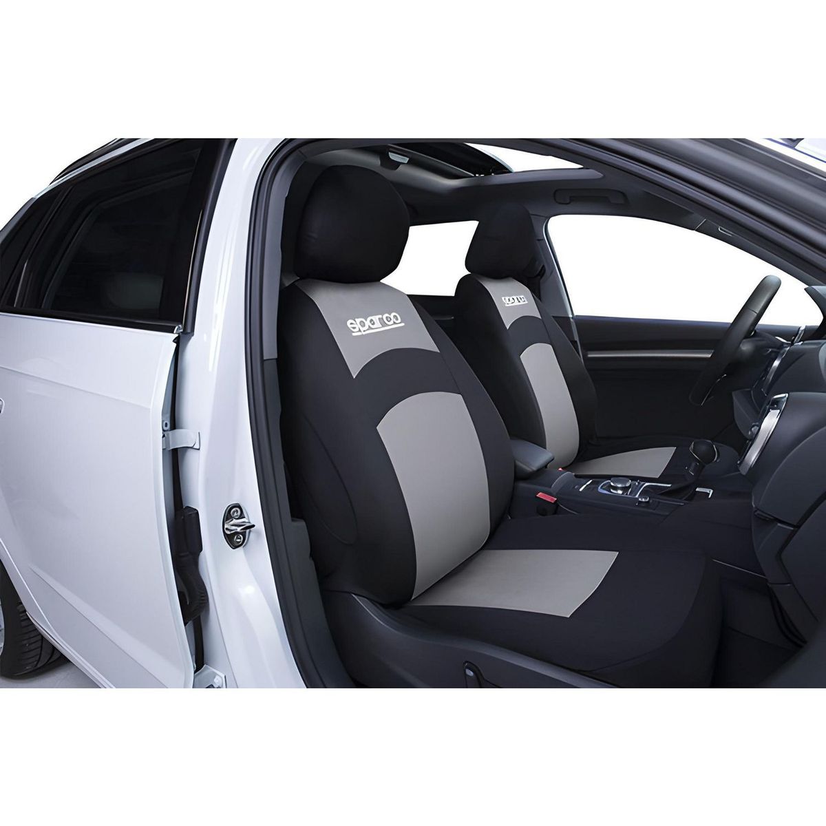 SPARCO - Set de Fundas Asiento Spc Negro con Gris