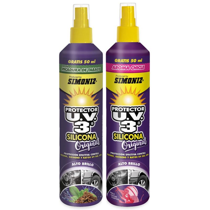SIMONIZ - Kit de Silicona Auto Aroma Chicle + Picadura de Tabaco Simoniz