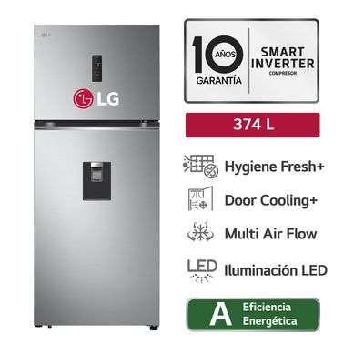 Refrigeradora LG 374L Top Freezer Door Cooling 2 Puertas GT37SGP