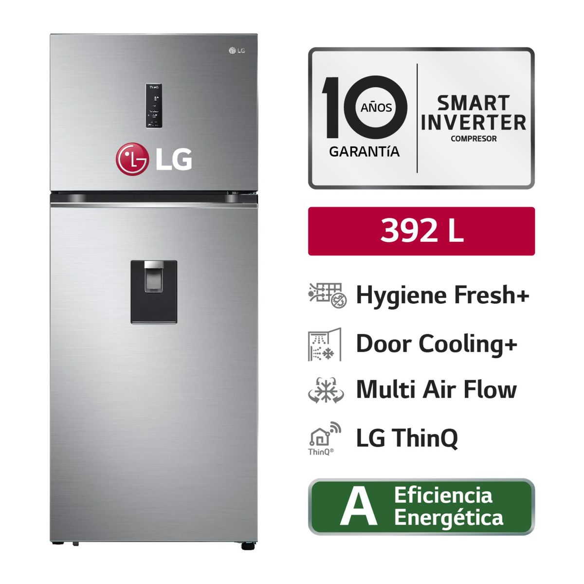 LG - Refrigeradora Lg Gt39Sgp 392 L