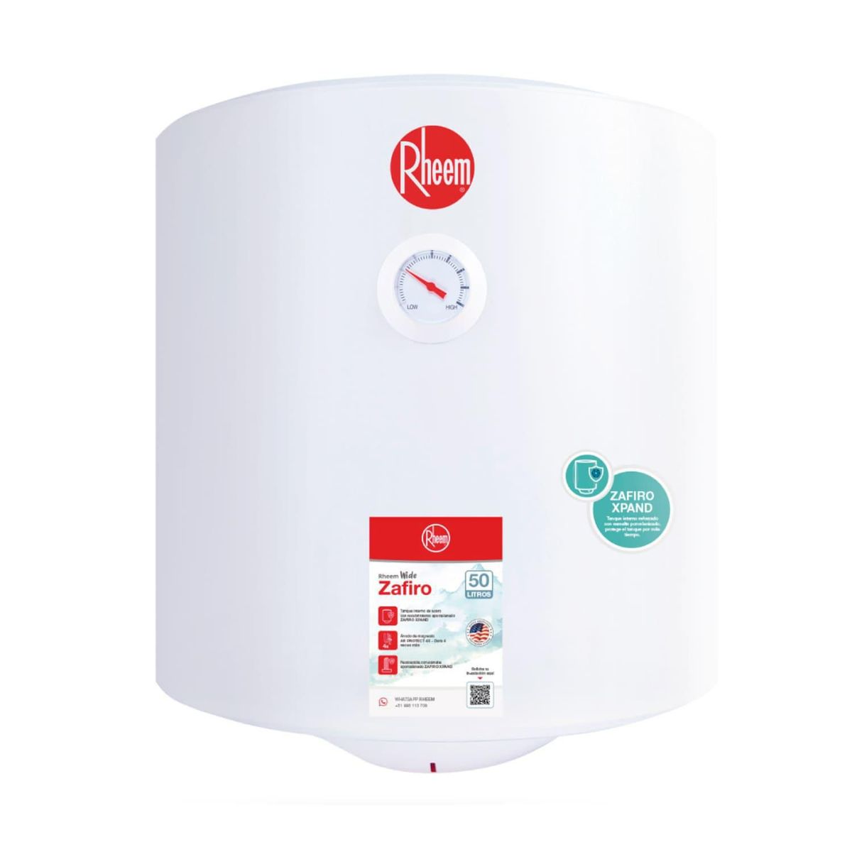 RHEEM - Terma Eléctrica Rheem Wide Zafiro 50 litros