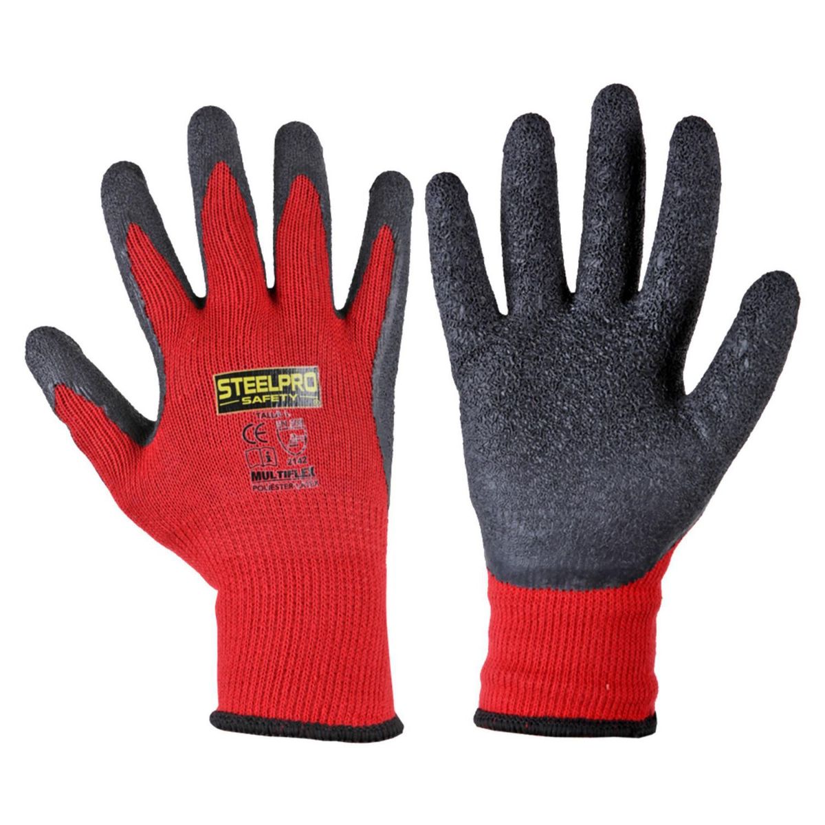 STEELPRO - Guantes Multiusos Pack x 4 pares Talla M