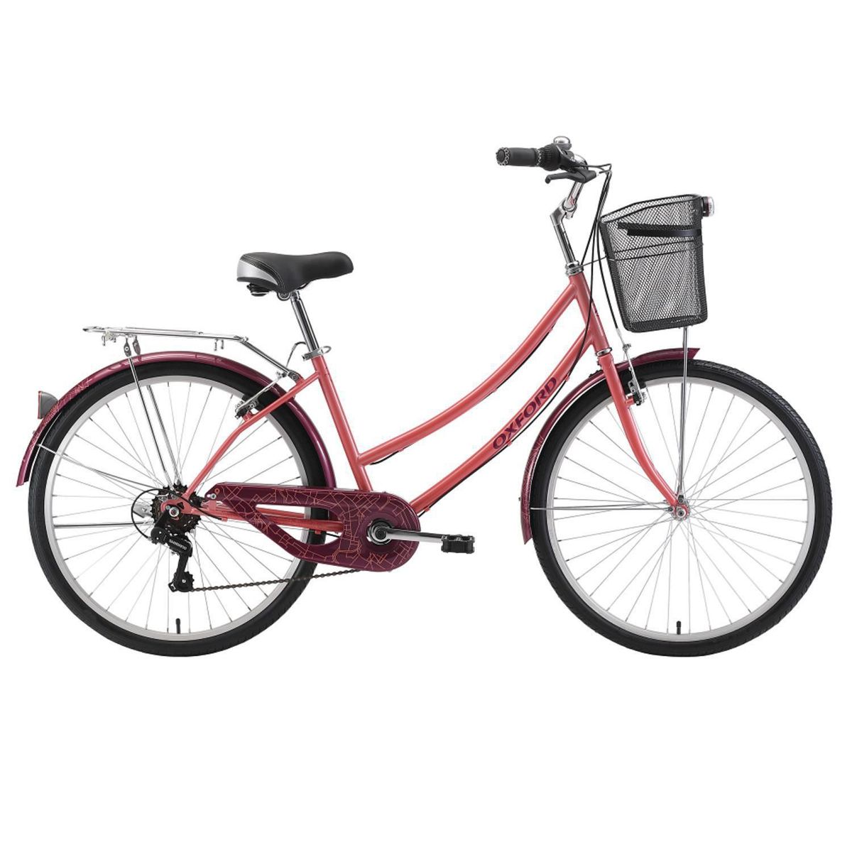 OXFORD - Bicicleta Cyclotour 6v M 26 Coral/Morado