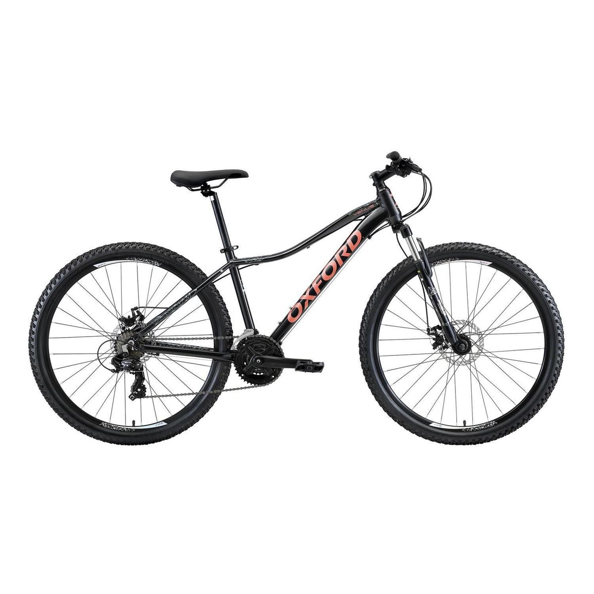 OXFORD - Bicicleta Venus 1 21v S 27.5 Negro/Coral