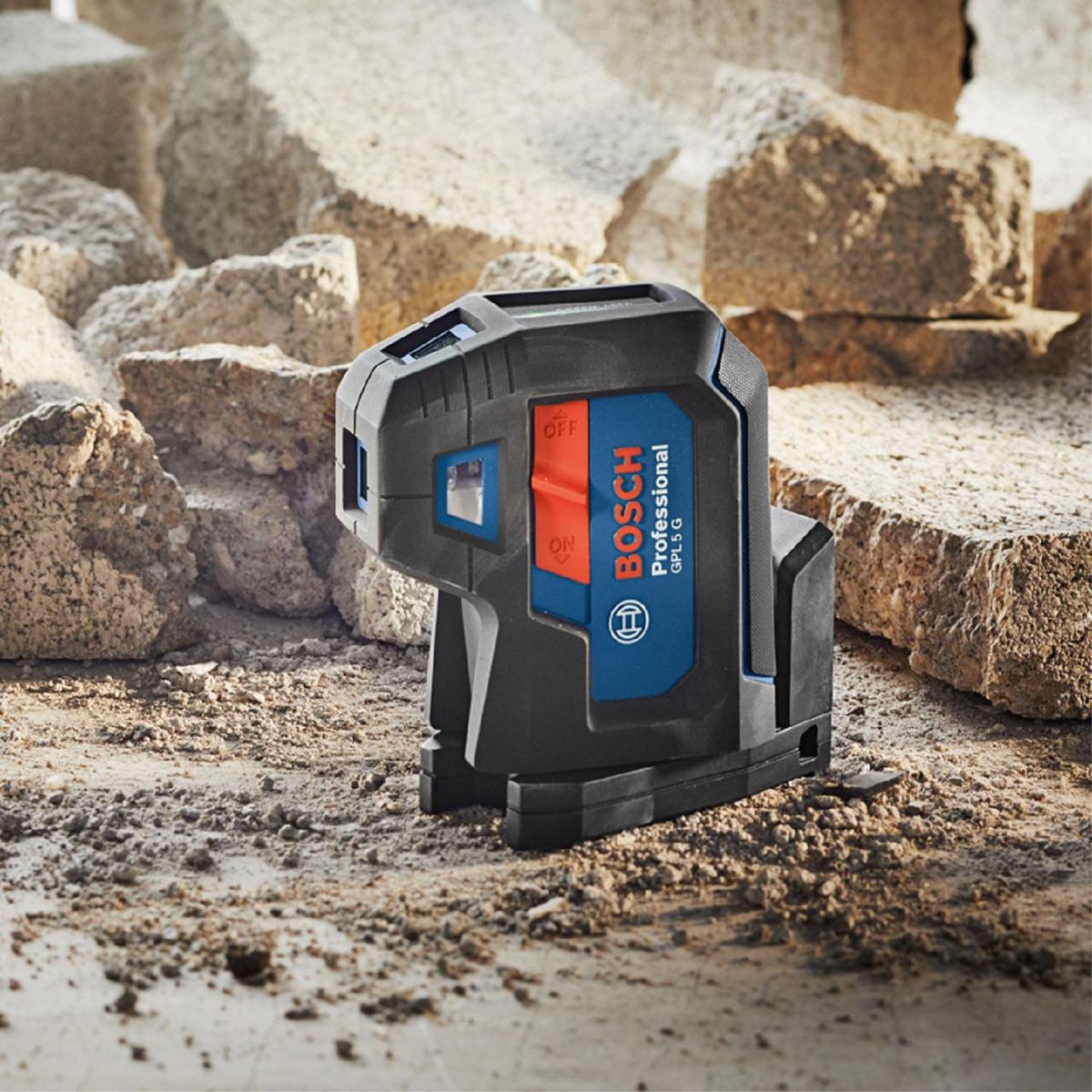 BOSCH - Nivel láser verde Bosch GPL 5 G hasta 5 puntos de referencia