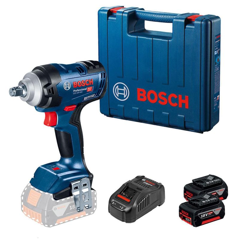 BOSCH - Llave de impacto Inalámbrico Bosch GDS 18V-400 1/2" 220V