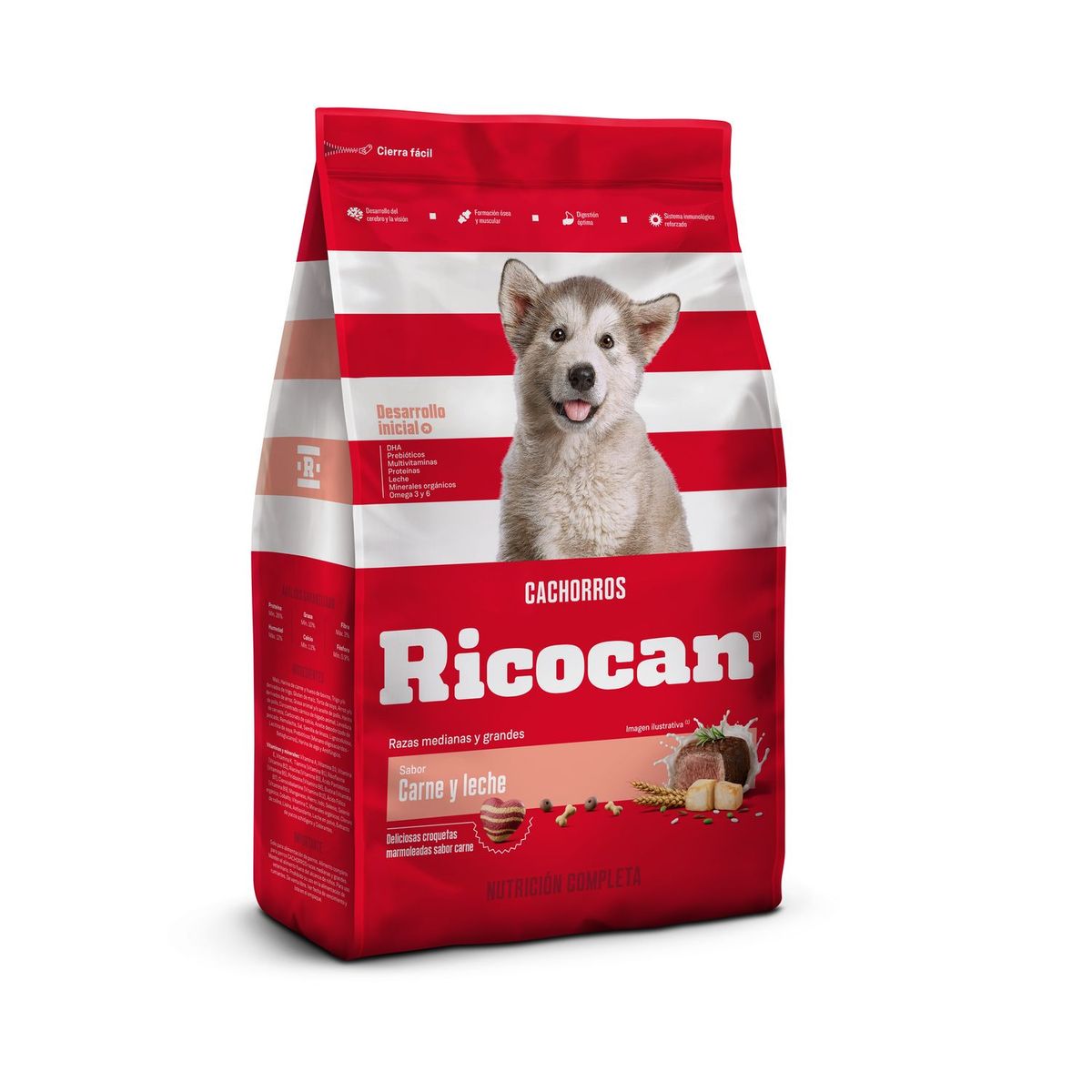 RICOCAN - Ricocan Cachorros Alimento para Perros 22kg Carne/Leche
