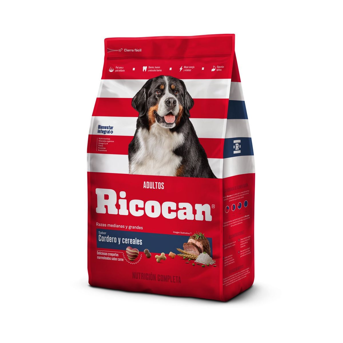 RICOCAN - Ricocan Adultos Alimento para Perros 15kg Cordero/Cereales