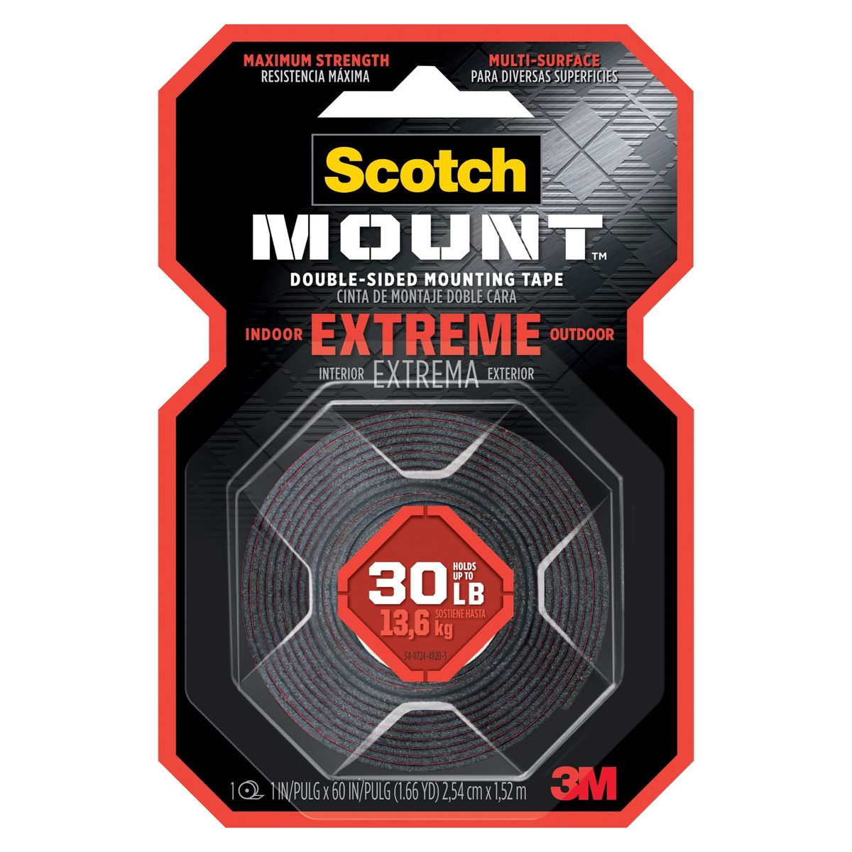 SCOTCH - Cinta Mont Extrem 25.4Mmx3.17M