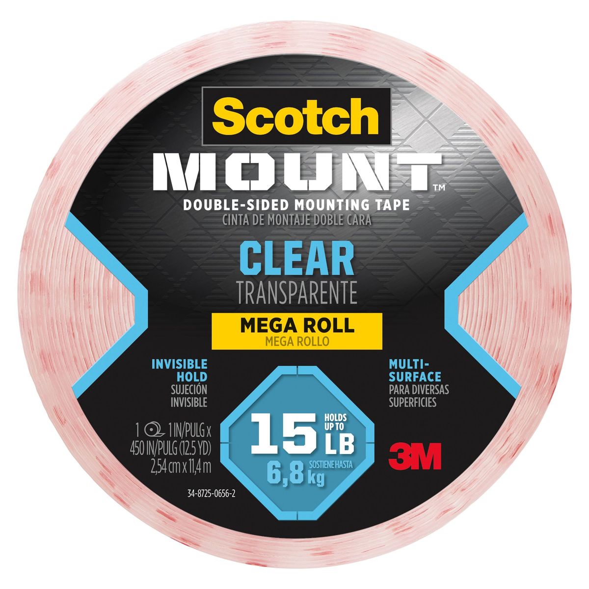 SCOTCH - Cinta Montaje Transparente 25 mm. x 11.4 m.