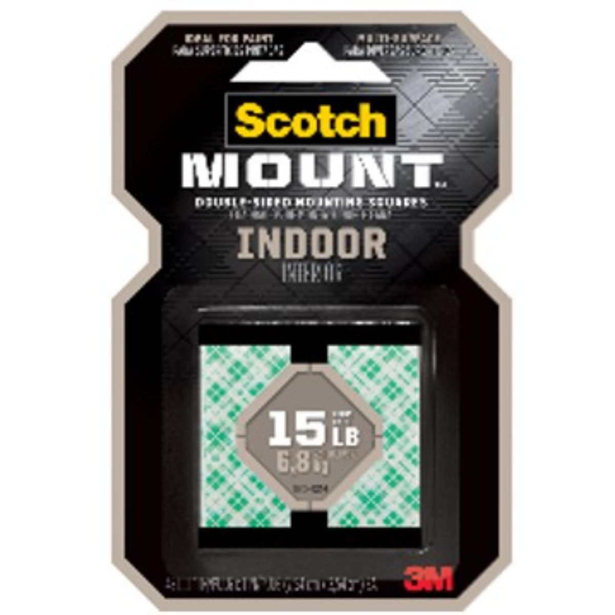 SCOTCH - Cinta Doble Contacto 3M Scotch-Mount 24 Cuadrados