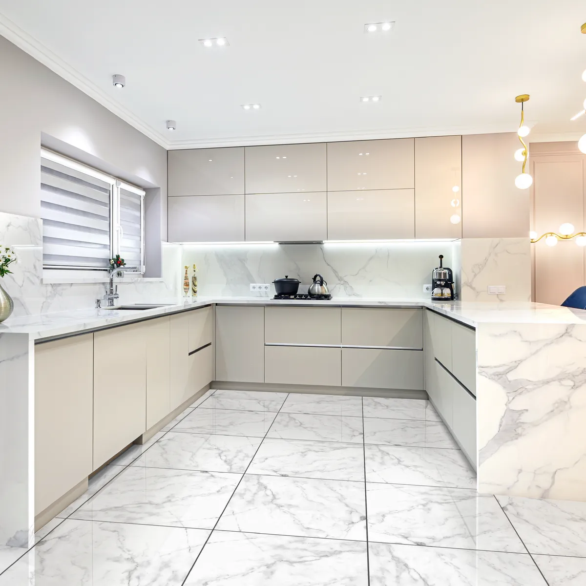 GALA - Cerámica Blanco Marmolizado 46X46cm 1.9m2 Onuba