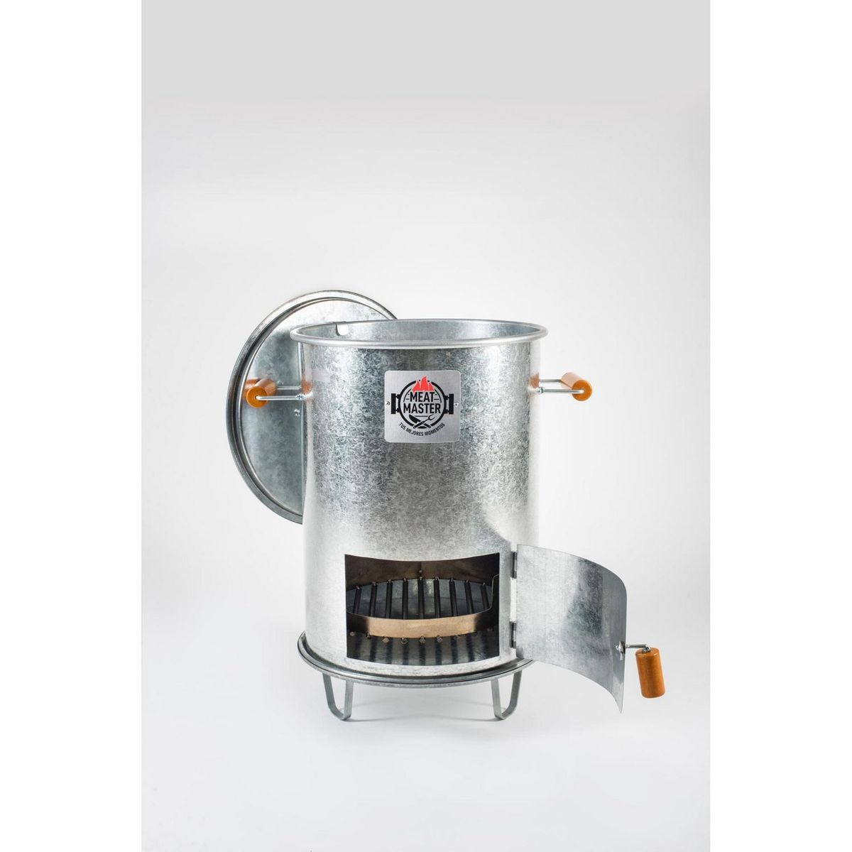 MEAT MASTER - Cilindro Parrillero a Carbón Meat Master Mini 41x64x38cm Acero Galvanizado