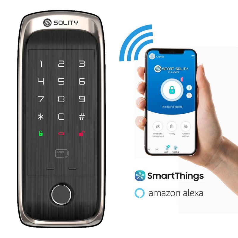SMART SOLITY - Cerradura Inteligente Smart Solity Korea 60BH Hook Lock