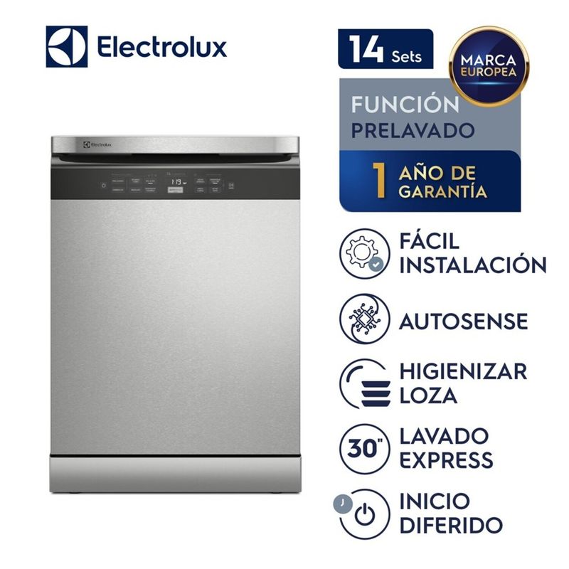 ELECTROLUX - Lavavajillas Electrolux 14 Sets EHFE14T2MSBUS Plateado