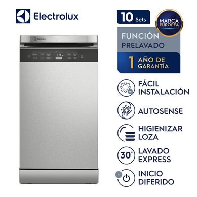 Lavavajillas Electrolux 10 Sets Ehfe10T2Msbus Plateado