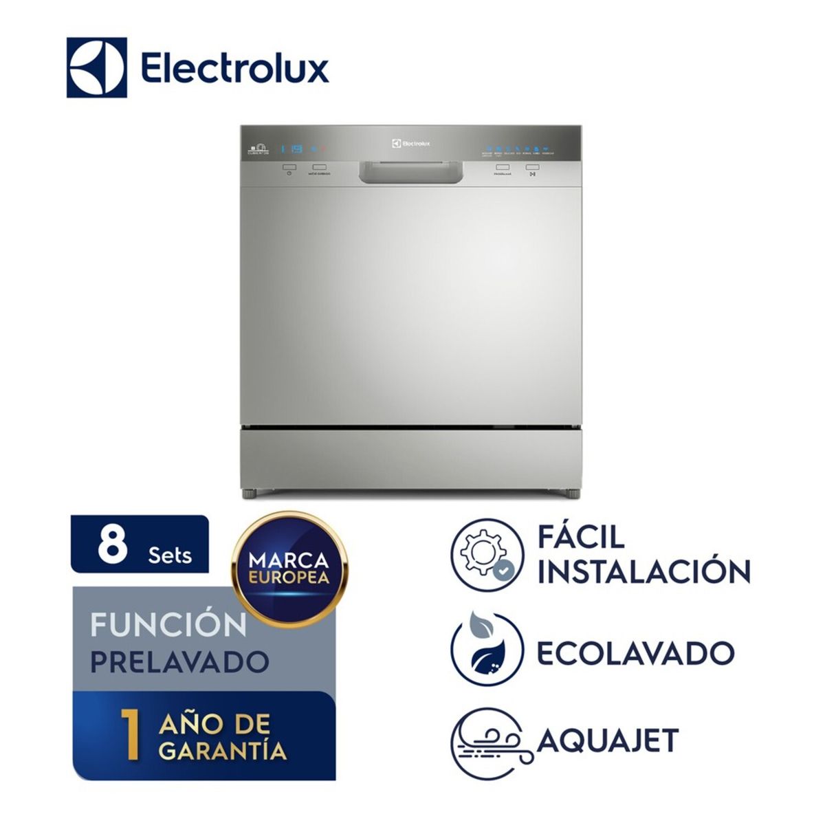 ELECTROLUX - Lavavajillas Electrolux 8 Sets EHCE08M2STG