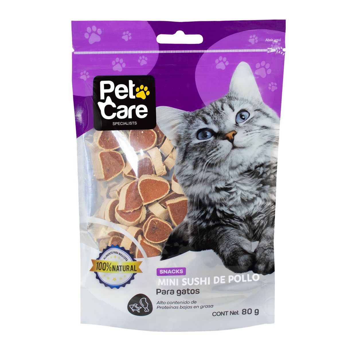 PET CARE - Mini Sushi de Pollo 80gr Gato