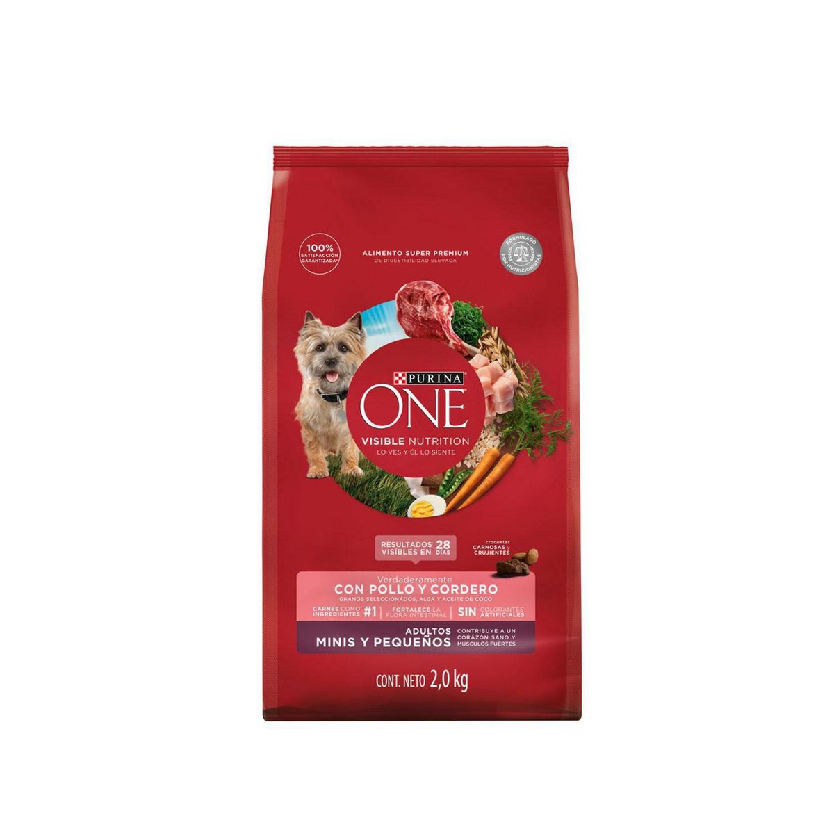  - Alimento Super Premium para Perro One Pollo y Cordero 2kg