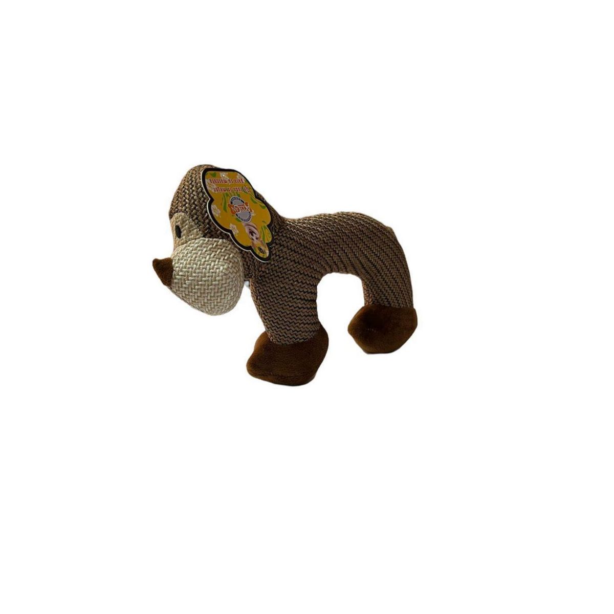 ACCECAN - Juguete para Perro Peluche Mono Marron 6x9x24cm