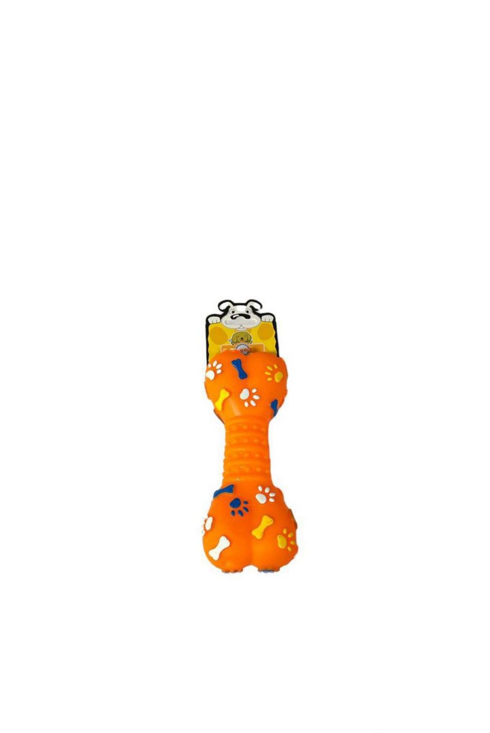ACCECAN - Juguete Hueso De Plastico Naranja