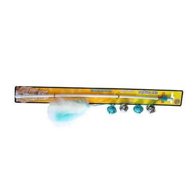 Juguete Varita para Gato Plstico Celeste 1x1x47cm