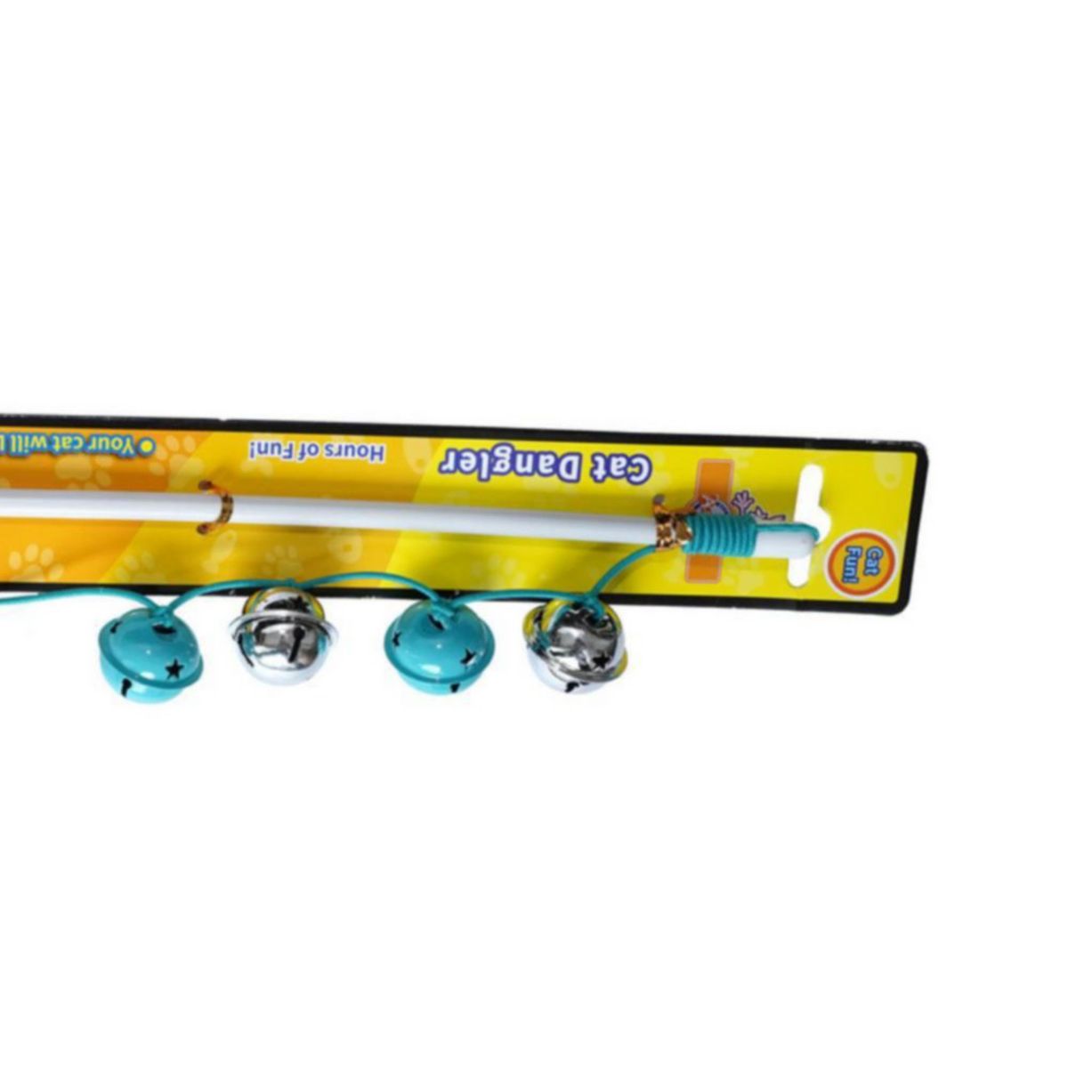 ACCECAN - Juguete Varita para Gato Plástico Celeste 1x1x47cm