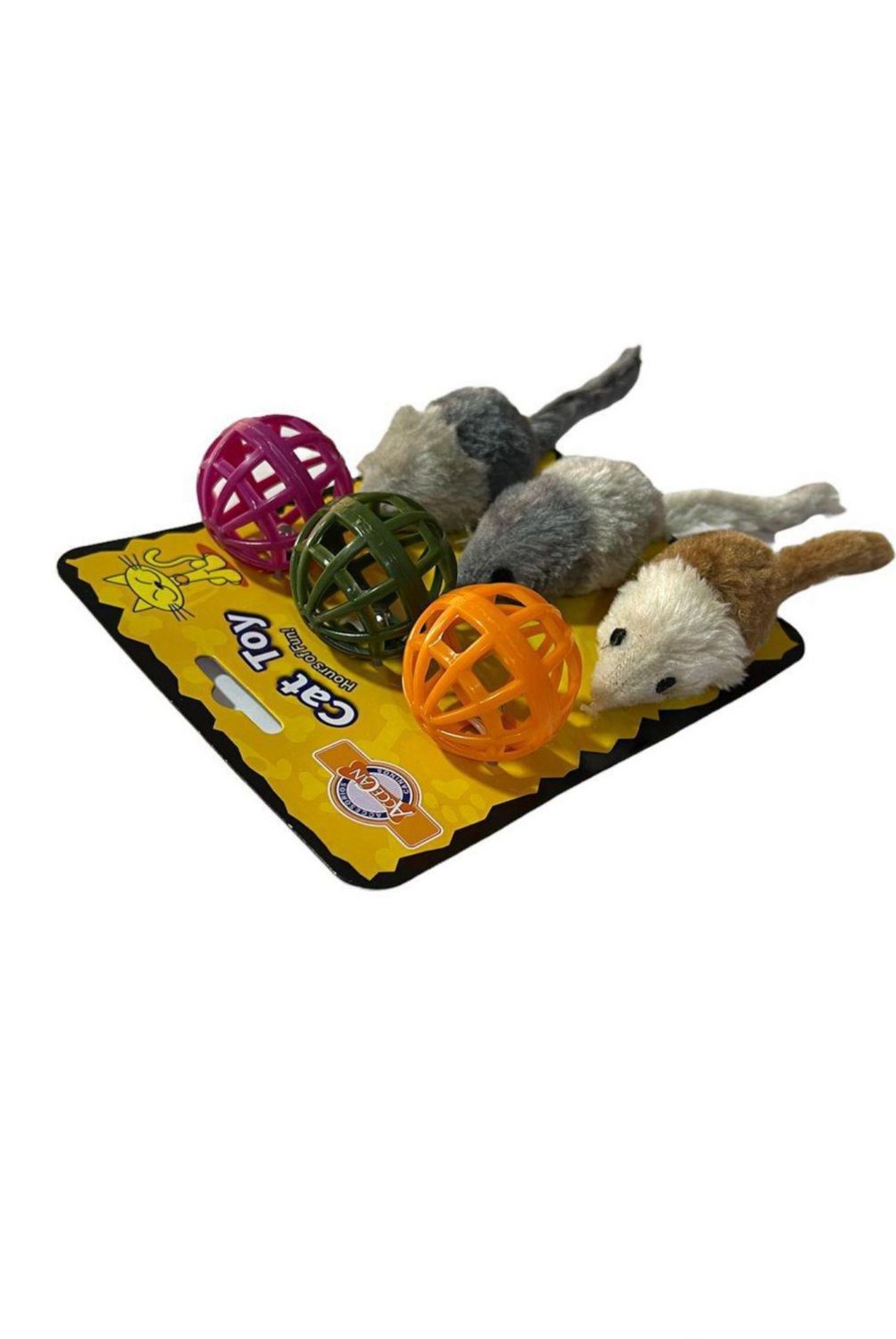 ACCECAN - Jug Gato Pack X6 Bola Y Raton